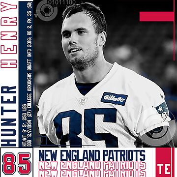 Artwork thumbnail, Hunter Henry T-ShirtHunter Henry Football Edit Tapestries Patriots by OaklErvoir