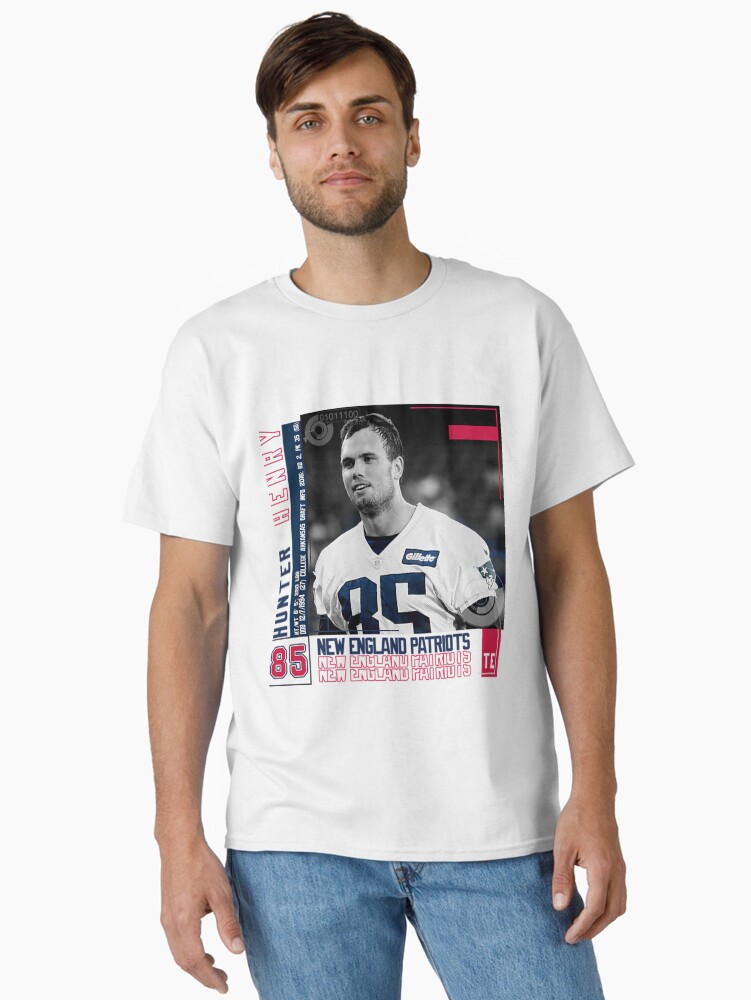 Thumbnail 1 of 7, Classic T-Shirt, Hunter Henry T-ShirtHunter Henry Football Edit Tapestries Patriots designed and sold by OaklErvoir.