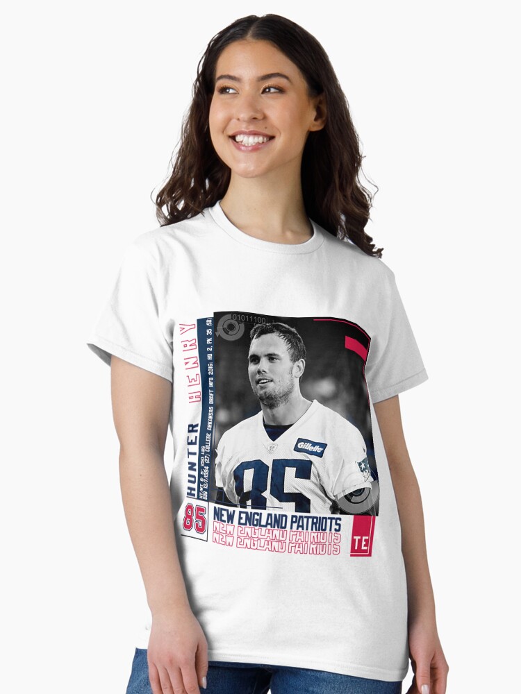 Thumbnail 2 of 7, Classic T-Shirt, Hunter Henry T-ShirtHunter Henry Football Edit Tapestries Patriots designed and sold by OaklErvoir.