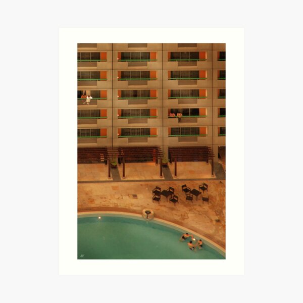 Hotel Pool Art Print