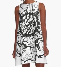 peony graphic floral spring graphic A-Line Dress
