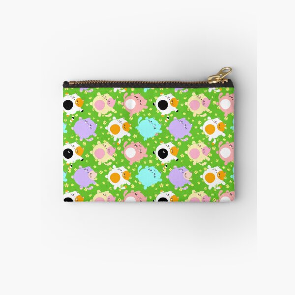 Item preview, Cute Colorful Cats Laying on the Grass Seamless Pattern designed and sold by quinellie.