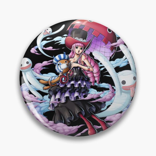 Original Anime ONE PIECE / Perona Metal Pin Badge Collectible Rare