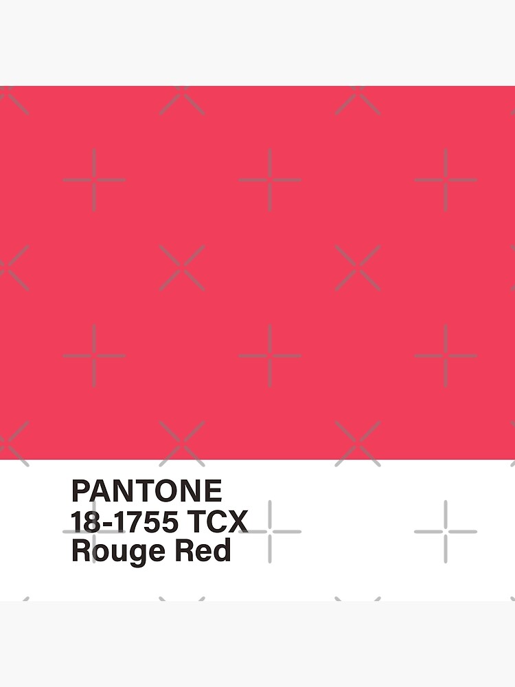 Pantone 18 1755 Tcx Rouge Red Canvas Print For Sale By Princessmi Com Redbubble 5713