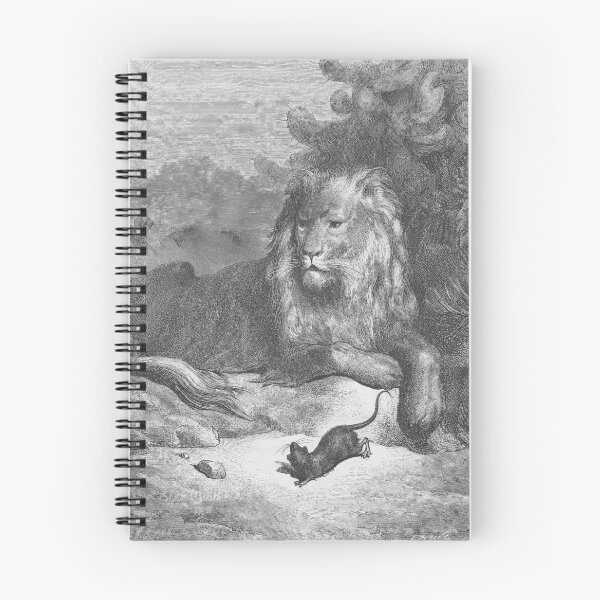 Item preview, The Lion and the Mouse, La Fontaine's Fables (1868) - Gustave Doré designed and sold by SALON DES ARTS.