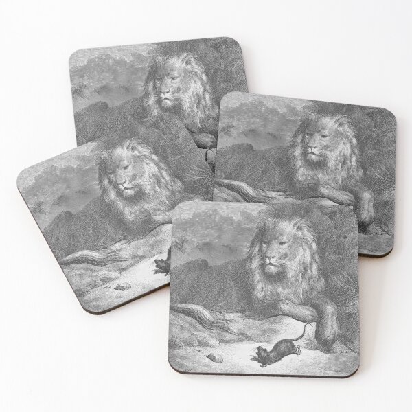 Item preview, The Lion and the Mouse, La Fontaine's Fables (1868) - Gustave Doré designed and sold by SALON DES ARTS.