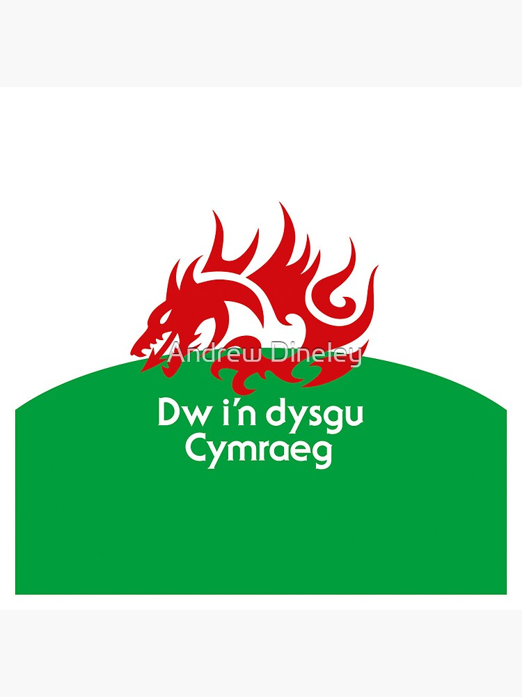 Thumbnail 3 of 3, Pin, Dw i'n dysgu Cymraeg designed and sold by Andrew-Dineley.
