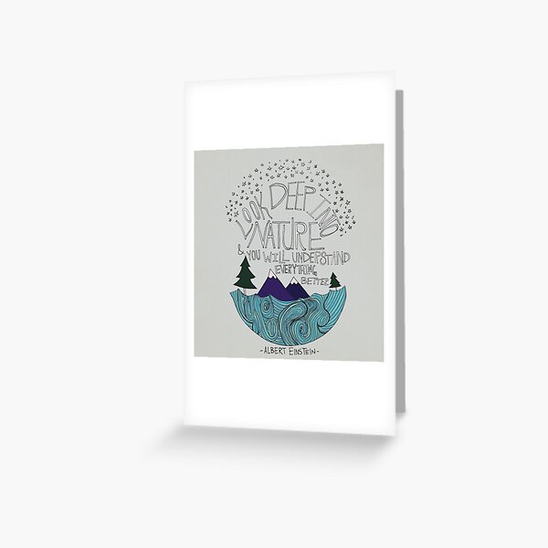 Einstein: Nature Greeting Card