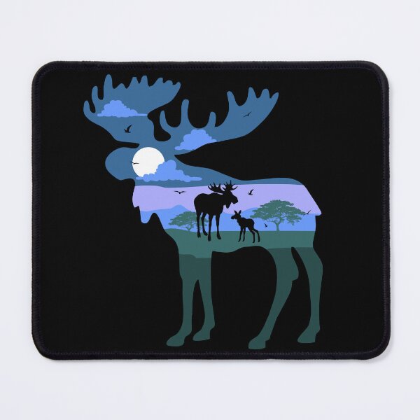 Item preview, Moose Scenery designed and sold by VibrantGifts.