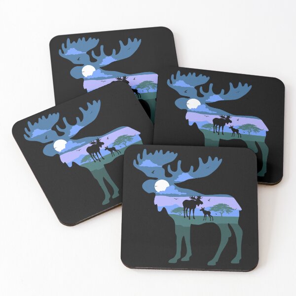 Item preview, Moose Scenery designed and sold by VibrantGifts.