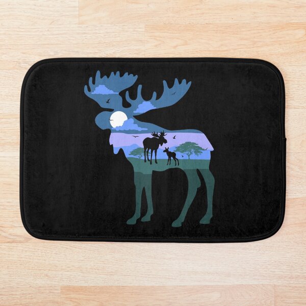 Item preview, Moose Scenery designed and sold by VibrantGifts.