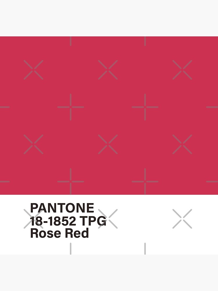 Pantone 18 1852 Tpg Rose Red Sticker By Princessmi Com Redbubble 6333