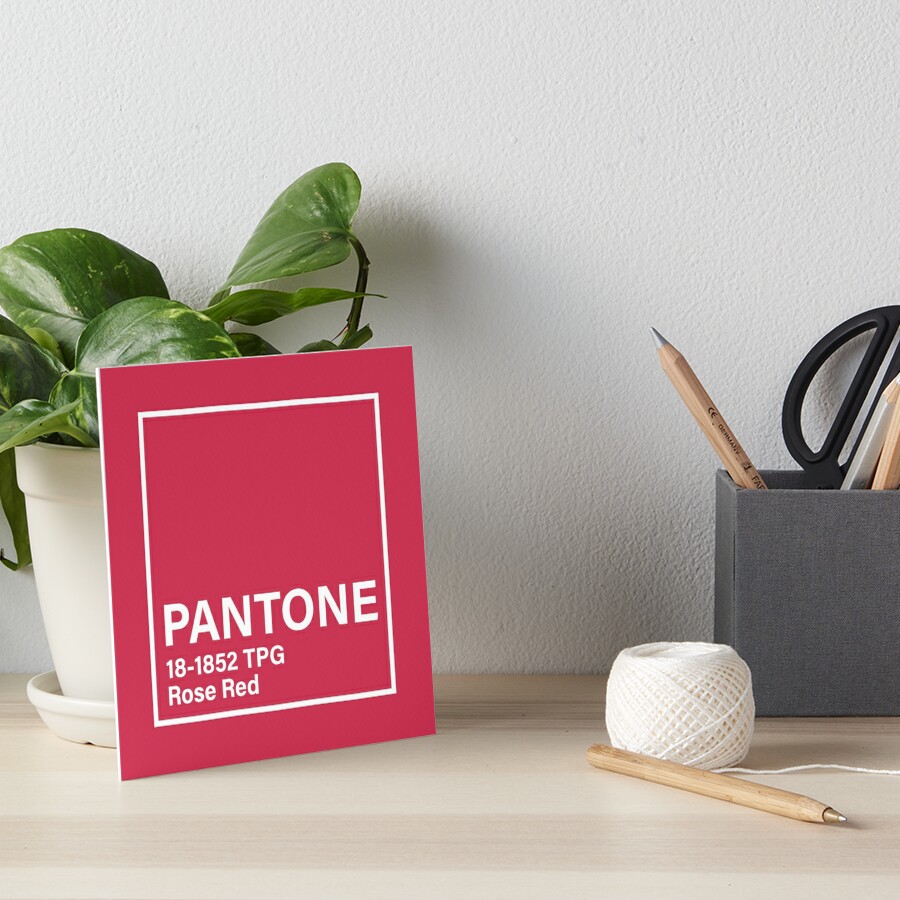 Pantone 18 1852 Tpg Rose Red Art Board Print By Princessmi Com Redbubble 4039