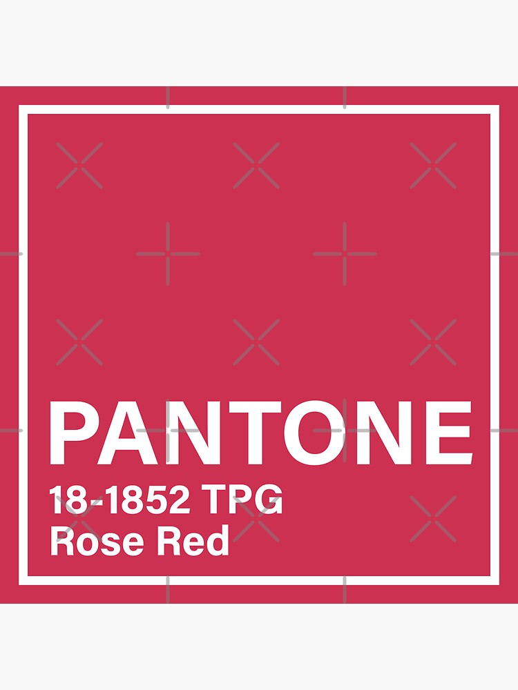 Pantone 18 1852 Tpg Rose Red Sticker By Princessmi Com Redbubble 9738