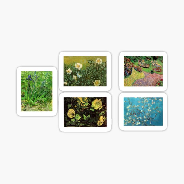 Item preview,  Van Gogh's Flower Paintings Collection (Sticker Pack) designed and sold by nabiisalive.