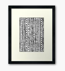 Ink Stripe Framed Print