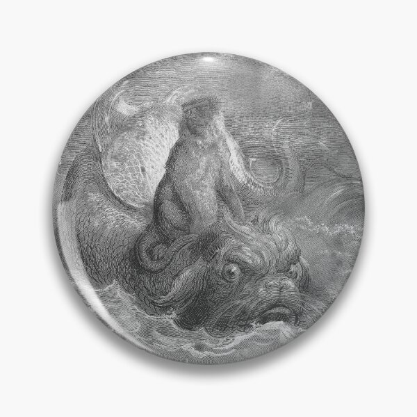 Item preview, The Monkey and the Dolphin, La Fontaine's Fables (1868) - Gustave Doré designed and sold by SALON DES ARTS.
