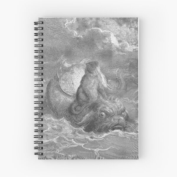 Item preview, The Monkey and the Dolphin, La Fontaine's Fables (1868) - Gustave Doré designed and sold by SALON DES ARTS.