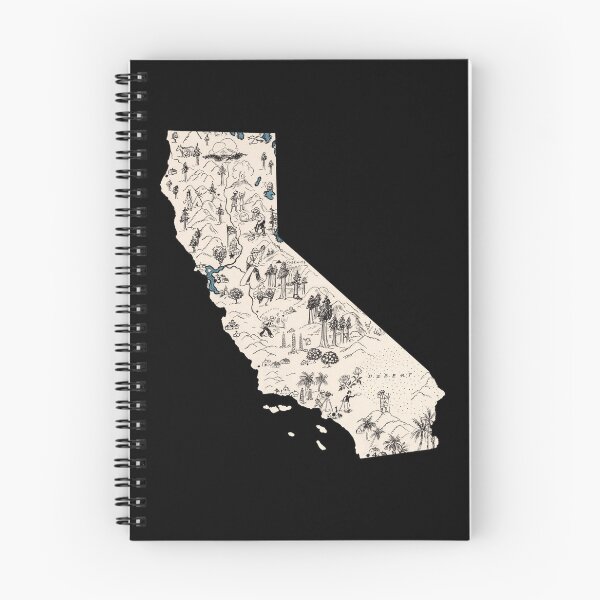Item preview, California Vintage Picture Map designed and sold by surgedesigns.