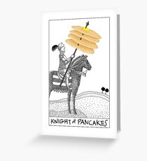Knight of Pancakes Breakfast Tarot Greeting Card