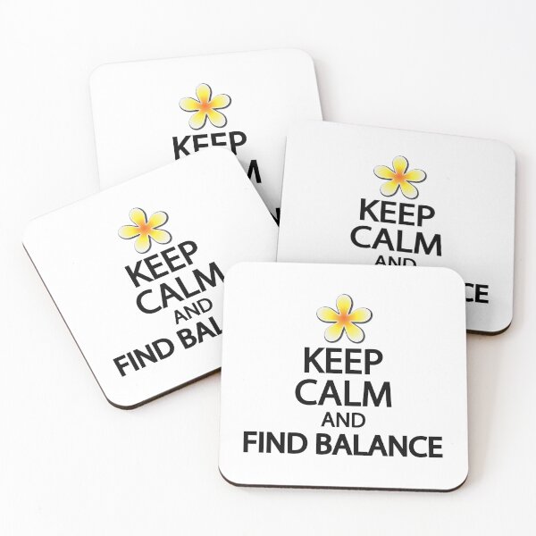 Item preview, Keep calm and find balance designed and sold by Colorfulandfun.
