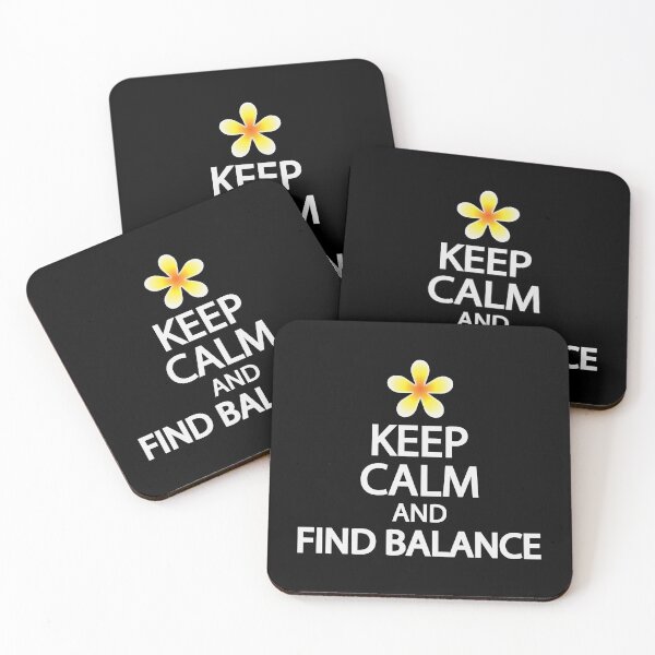 Item preview, Keep calm and find balance designed and sold by Colorfulandfun.