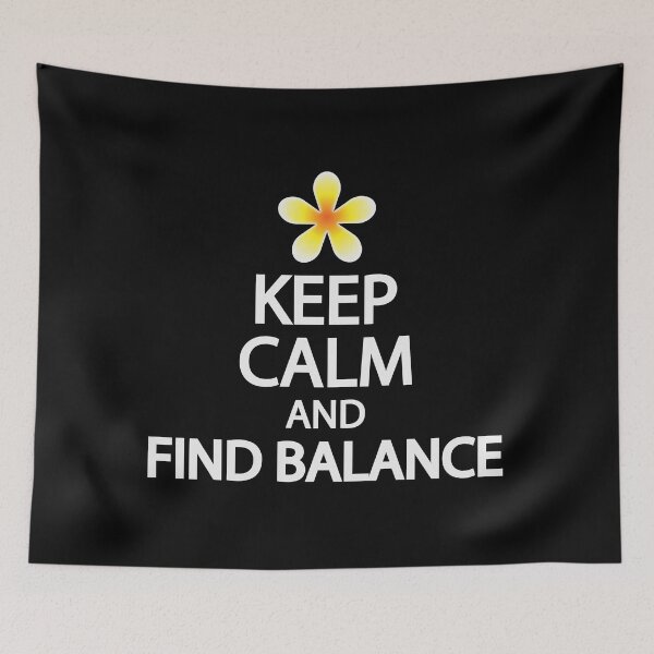 Item preview, Keep calm and find balance designed and sold by Colorfulandfun.