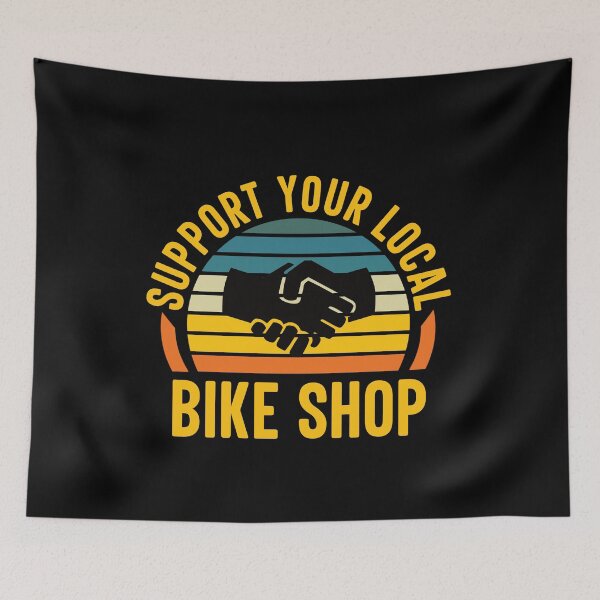 Item preview, Support Your Local Bike Shop: Funny Bicycle Biker designed and sold by Adexyl.
