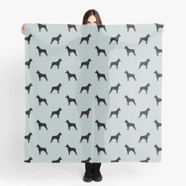Miniature Pinscher MinPin Dog Silhouette(s) Scarf