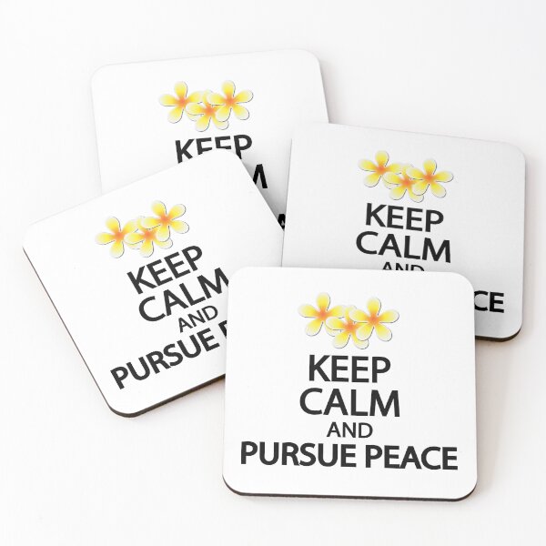 Item preview, Keep calm and pursue peace designed and sold by Colorfulandfun.