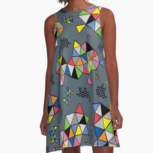 Edgewise grey A-Line Dress