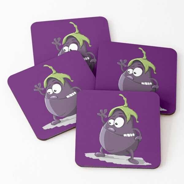 Item preview, Eggplant Animated Vegetable Funny  designed and sold by AwesomeArt13.