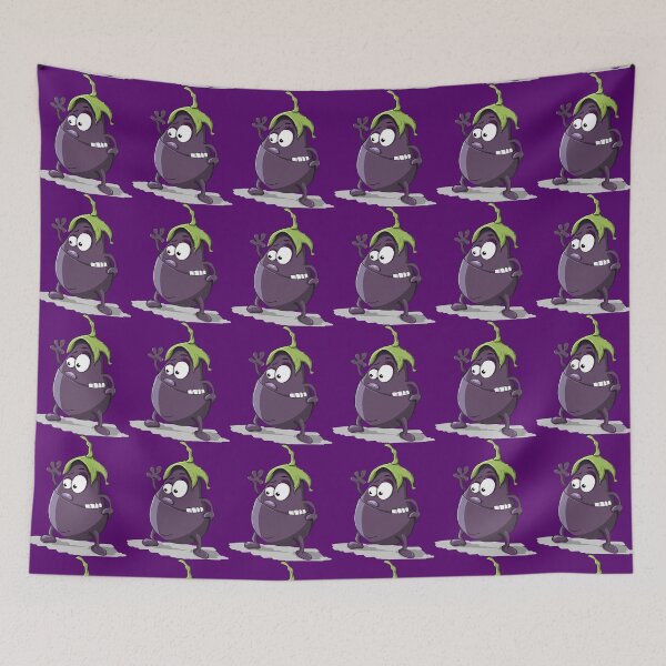 Item preview, Eggplant Animated Vegetable Funny  designed and sold by AwesomeArt13.