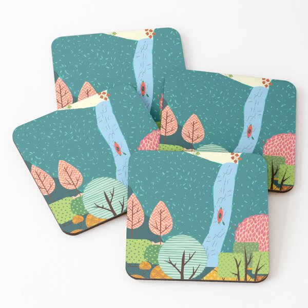 Item preview, Kayak and the waterfall forest  designed and sold by SkyisBright.