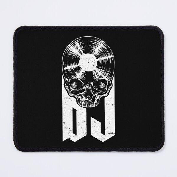 Item preview, DJ Disc Jockey Vinyl Record Music Lover Gothic Skull LP designed and sold by GrandeDuc.