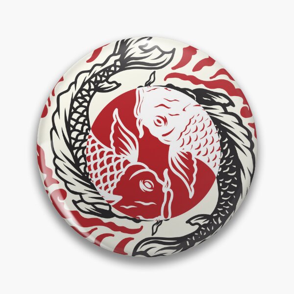 Item preview, Koi Japanese Fish Tattoo red black white designed and sold by I'm  Redz.