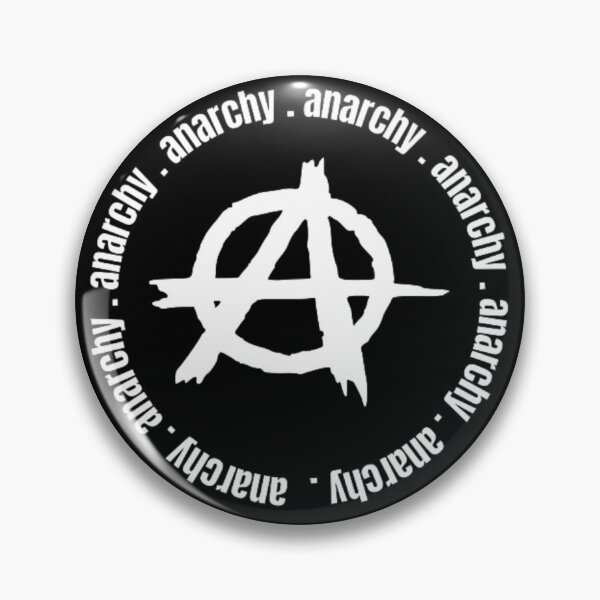 Item preview, Anarchy Symbol Circle Anarchy Design White designed and sold by RichTeeDesigns.