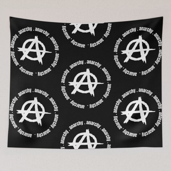 Item preview, Anarchy Symbol Circle Anarchy Design White designed and sold by RichTeeDesigns.