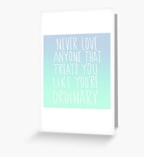 Oscar Wilde: Ordinary Greeting Card