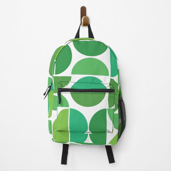 Item preview, Retro Green Mid Century Modern circles pattern designed and sold by Yasminepatterns .