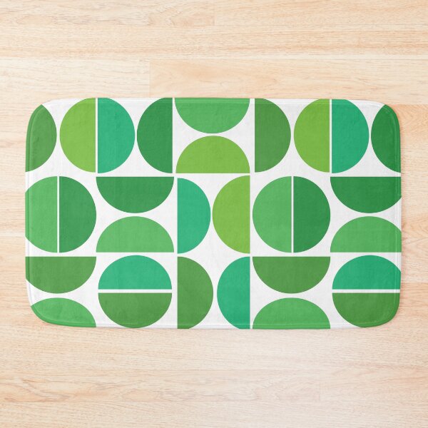 Item preview, Retro Green Mid Century Modern  circles pattern  designed and sold by Yasminepatterns .