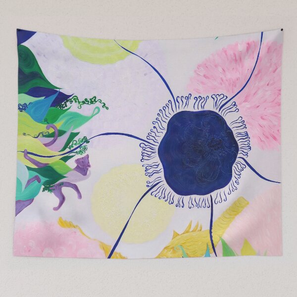Item preview, Bluish flower designed and sold by PeopleJoyArt.