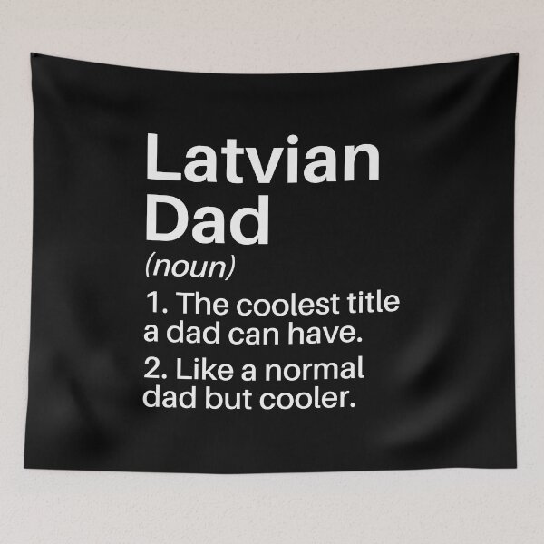 Item preview, Latvian Dad Funny Definition: Latvian Dad Gift: Latvia Pride designed and sold by Adexyl.