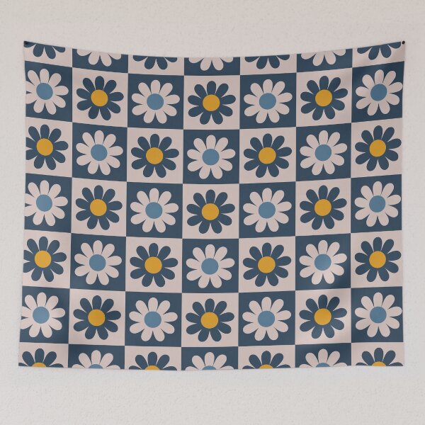 Item preview, Checkered with flowers designed and sold by IlustraDeni.