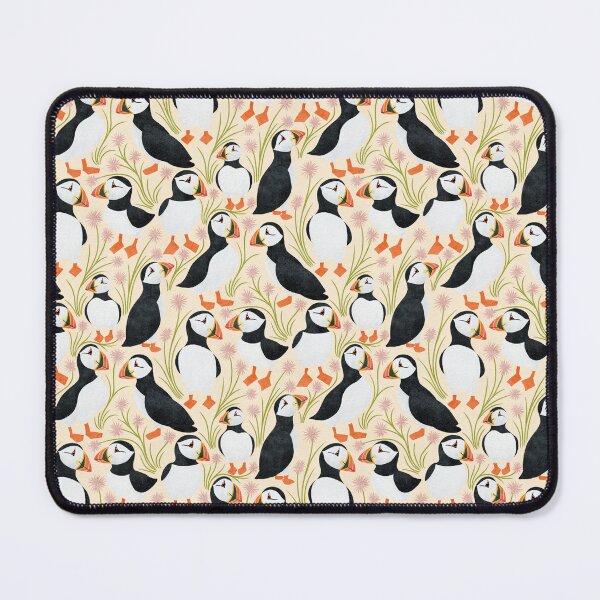 Item preview, Floral Puffins designed and sold by RebeccaFlaherty.