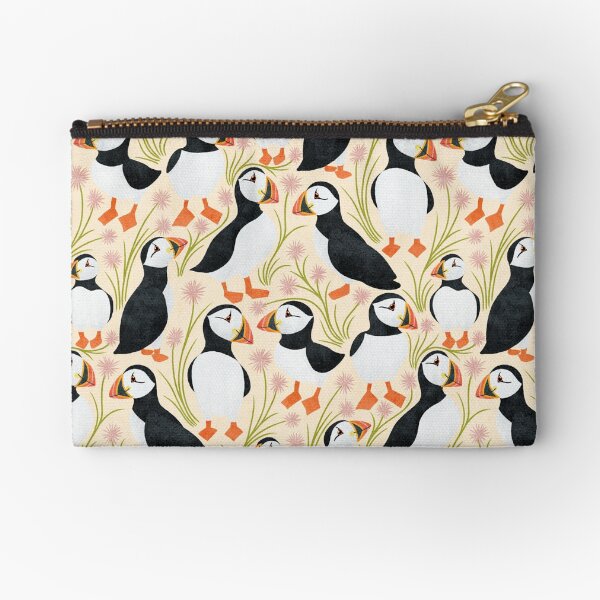 Artikel-Vorschau von Floral Puffins, designt und verkauft von lovelettered.