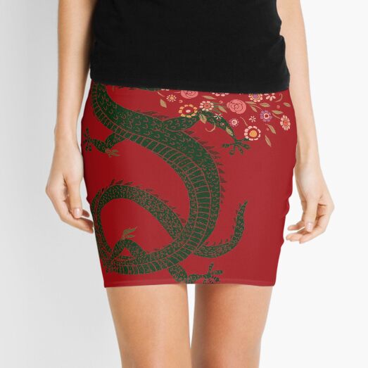 Dragon, Flower Breathing Mini Skirt