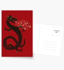 Dragon, Flower Breathing Postcards