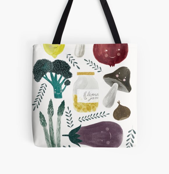 recipe illustration All Over Print Tote Bag