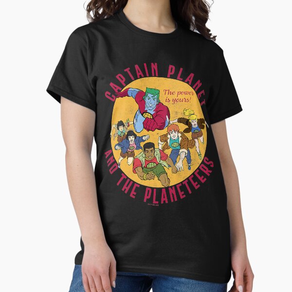 Artikel-Vorschau von Captain Planet und das Retro-Logo von Planeteers, designt und verkauft von JezenbelLuiz.